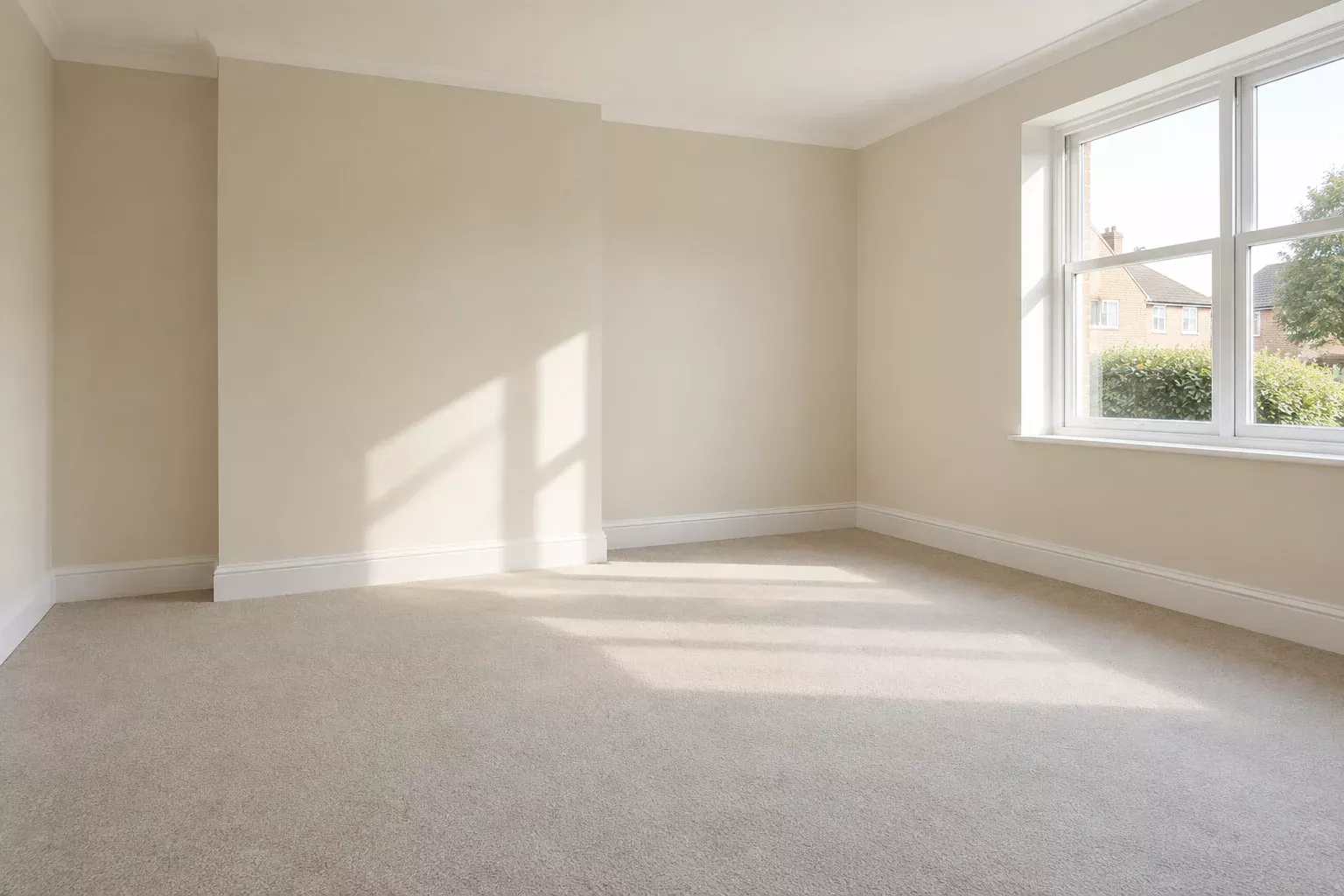A calm, clean room representing the outcome of discreet specialist cleaning
